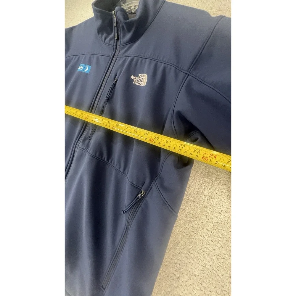 The North Face Jacket Mens XL Apex Bionic Softshell Navy Silicon Valley Bank EUC